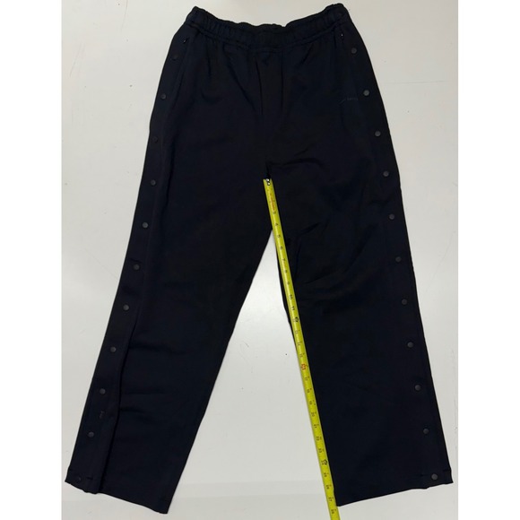 NikeSKIMS Matte Tricot Side Snap Track Pants Black Athletic Womens Medium NWOT